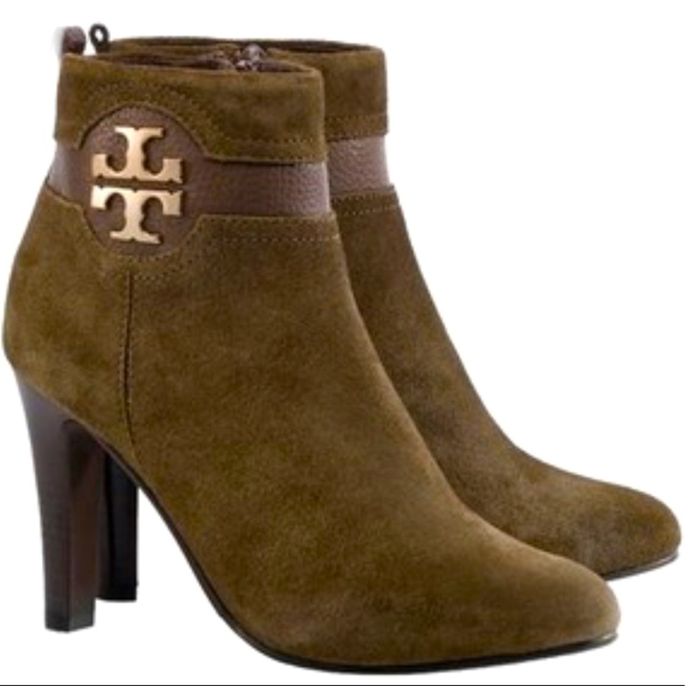 NEW! Tory Burch Alaina Olive Green Suede Boots